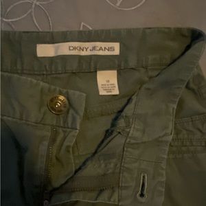 DKNY green khakis cargo pants